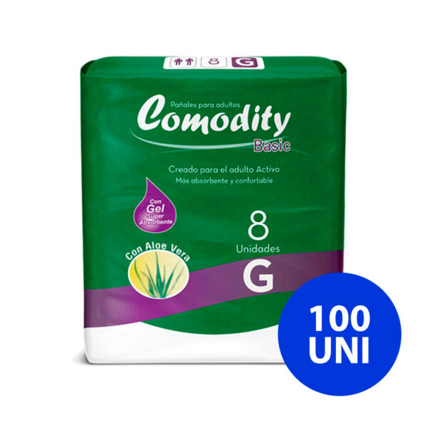 PAÑAL COMODITY TALLA G BASIC X96UNI