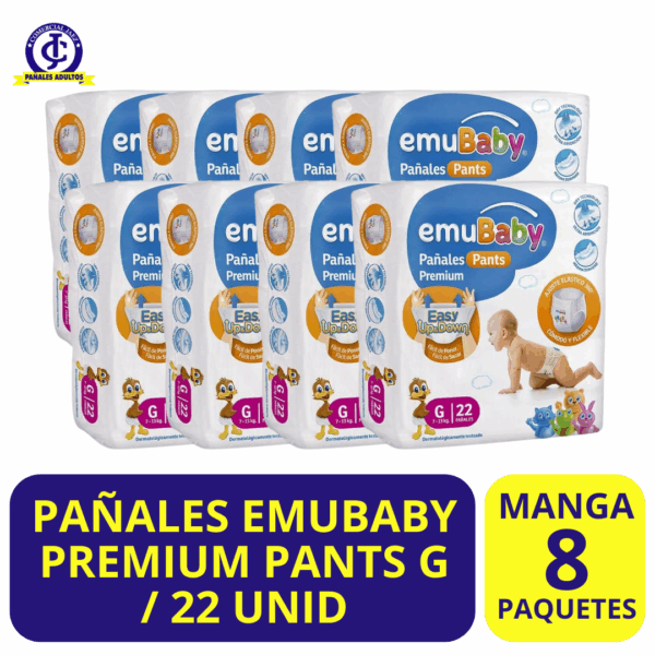 EMUBABY PANTS 22U X MANGA DE 8 PAQUETES G