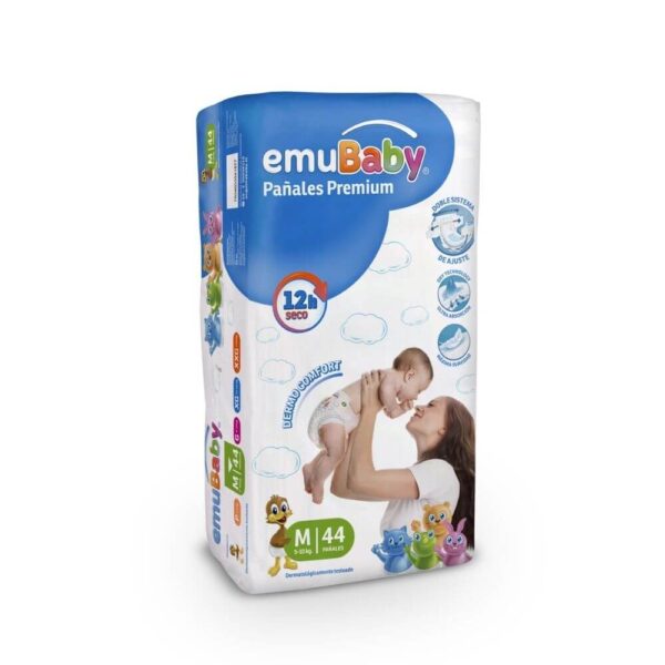 PAÑALES EMUBABY PREMIUM M