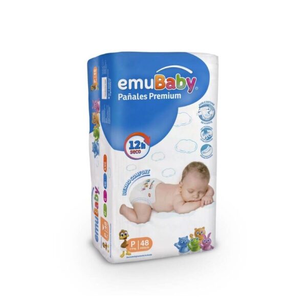 PAÑALES EMUBABY PREMIUM P